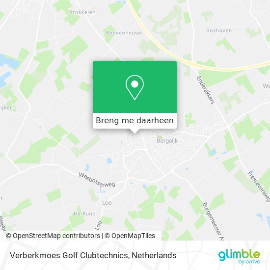 Verberkmoes Golf Clubtechnics kaart