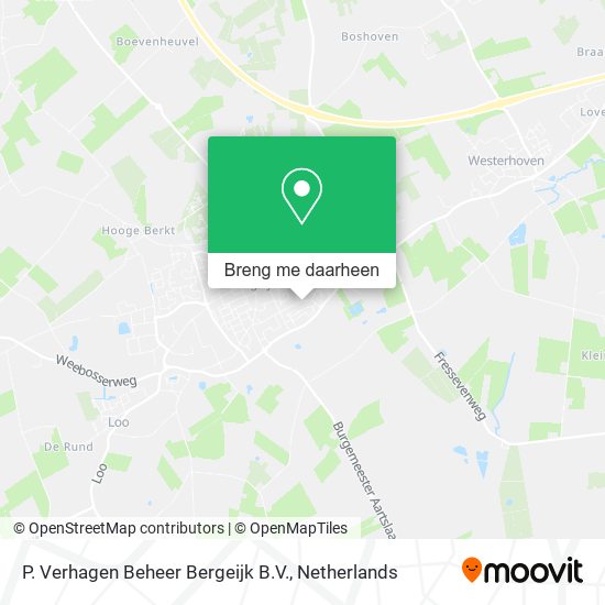 P. Verhagen Beheer Bergeijk B.V. kaart