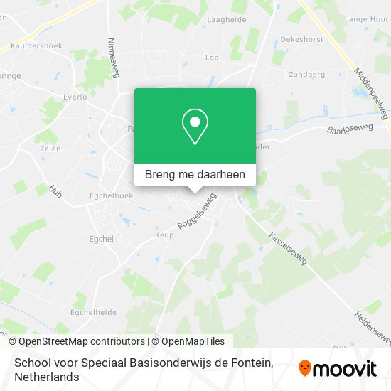 School voor Speciaal Basisonderwijs de Fontein kaart