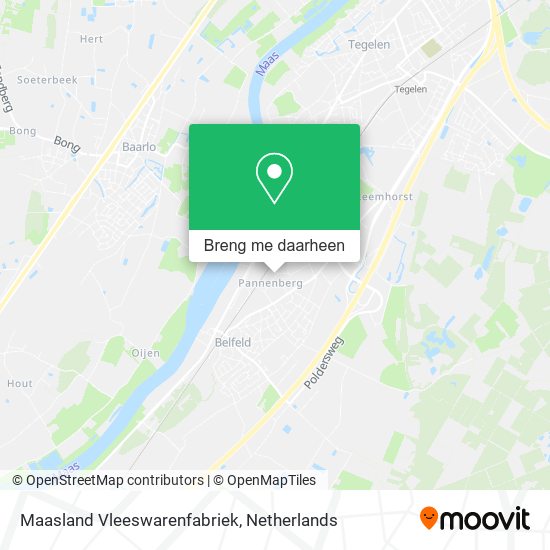 Maasland Vleeswarenfabriek kaart