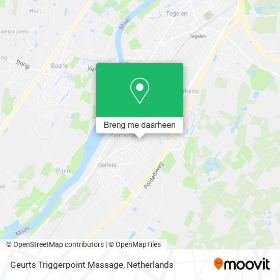Geurts Triggerpoint Massage kaart