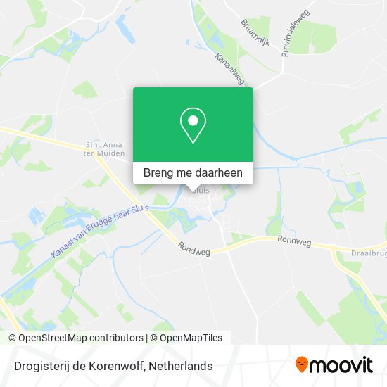 Drogisterij de Korenwolf kaart