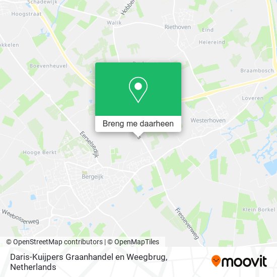 Daris-Kuijpers Graanhandel en Weegbrug kaart