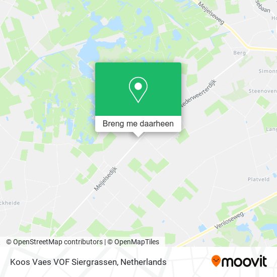 Koos Vaes VOF Siergrassen kaart