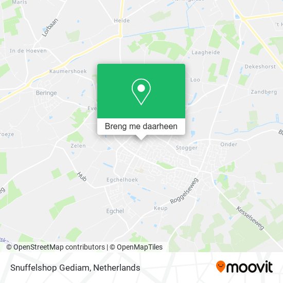 Snuffelshop Gediam kaart