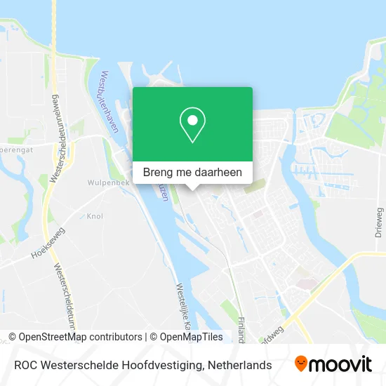 ROC Westerschelde Hoofdvestiging kaart