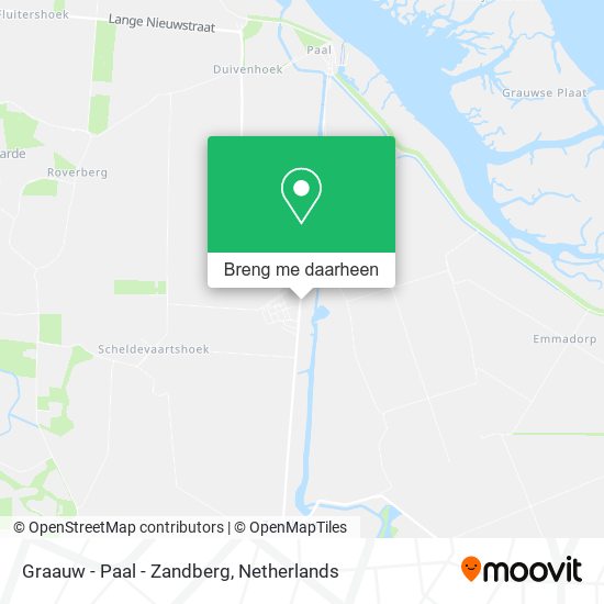 Graauw - Paal - Zandberg kaart