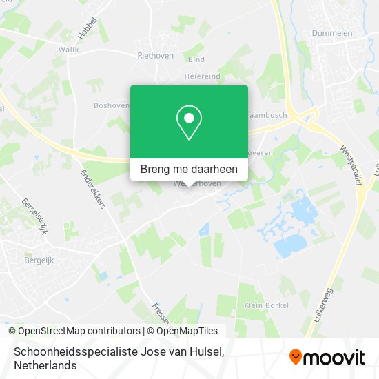 Schoonheidsspecialiste Jose van Hulsel kaart