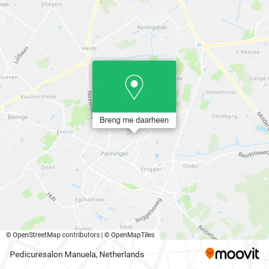 Pedicuresalon Manuela kaart