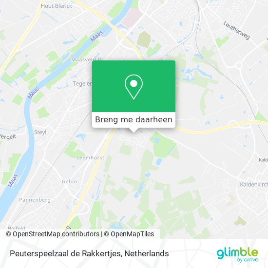 Peuterspeelzaal de Rakkertjes kaart