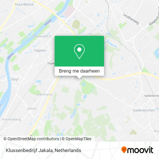 Klussenbedrijf Jakala kaart