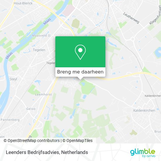 Leenders Bedrijfsadvies kaart