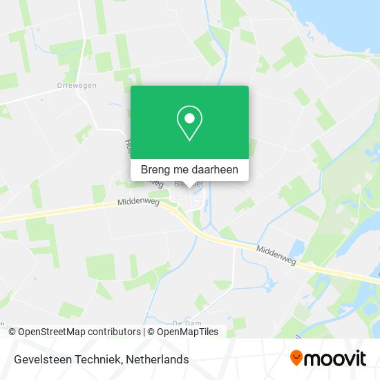 Gevelsteen Techniek kaart