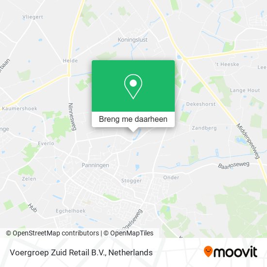 Voergroep Zuid Retail B.V. kaart