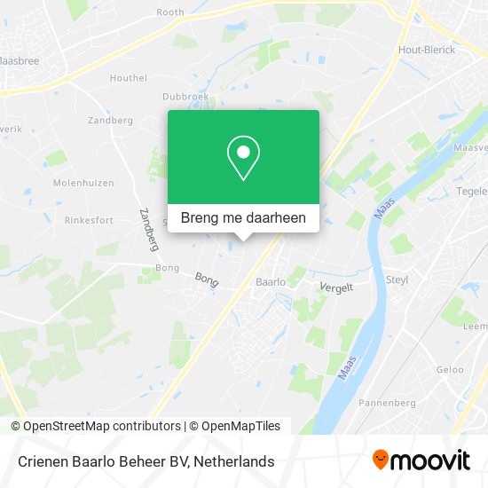 Crienen Baarlo Beheer BV kaart