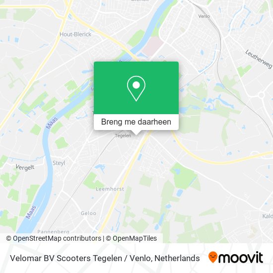 Velomar BV Scooters Tegelen / Venlo kaart