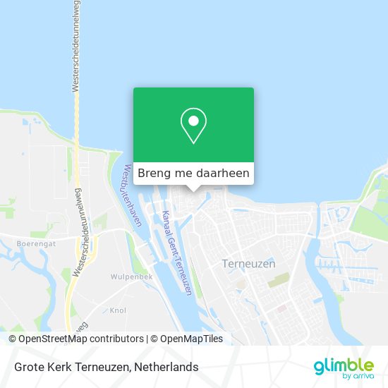 Grote Kerk Terneuzen kaart