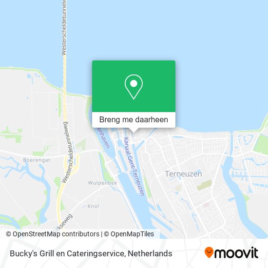 Bucky's Grill en Cateringservice kaart