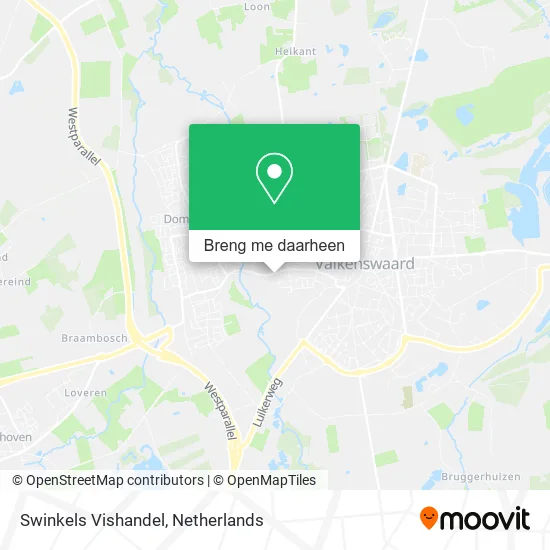 Swinkels Vishandel kaart