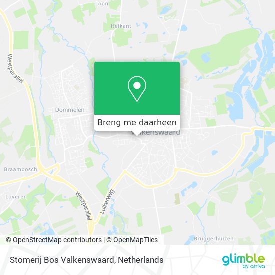 Stomerij Bos Valkenswaard kaart