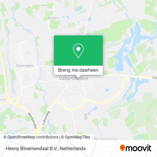 Henny Bloemendaal B.V. kaart