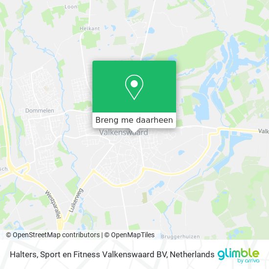 Halters, Sport en Fitness Valkenswaard BV kaart