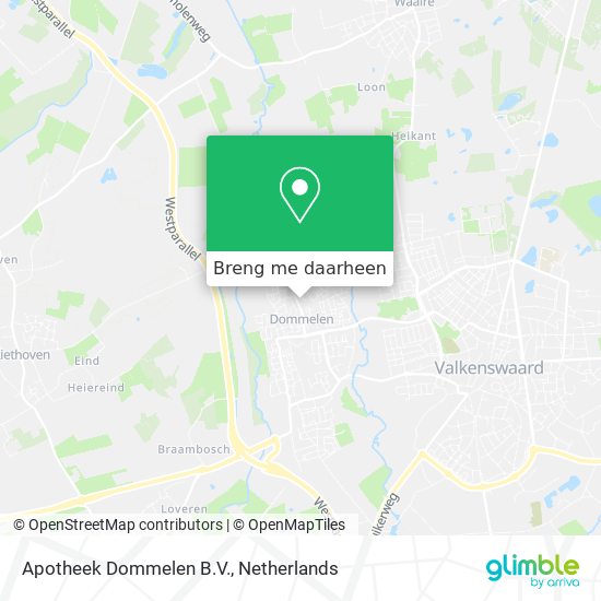 Apotheek Dommelen B.V. kaart