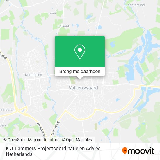 K.J. Lammers Projectcoordinatie en Advies kaart