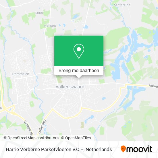 Harrie Verberne Parketvloeren V.O.F. kaart