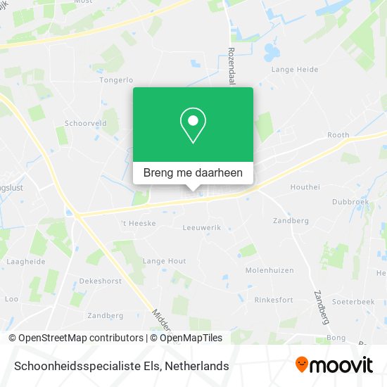Schoonheidsspecialiste Els kaart