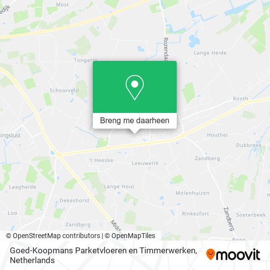 Goed-Koopmans Parketvloeren en Timmerwerken kaart