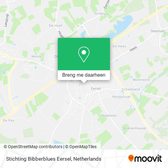 Stichting Bibberblues Eersel kaart