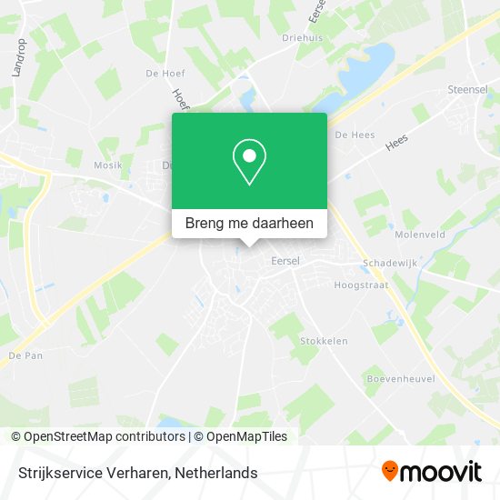 Strijkservice Verharen kaart