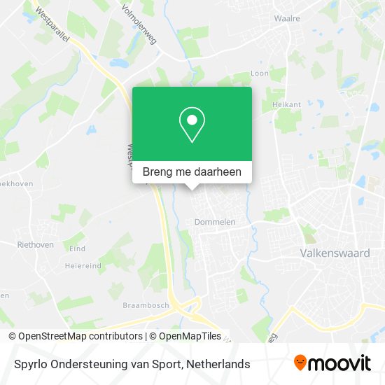 Spyrlo Ondersteuning van Sport kaart