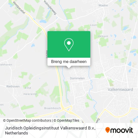 Juridisch Opleidingsinstituut Valkenswaard B.v. kaart