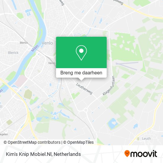 Kim's Knip Mobiel.Nl kaart