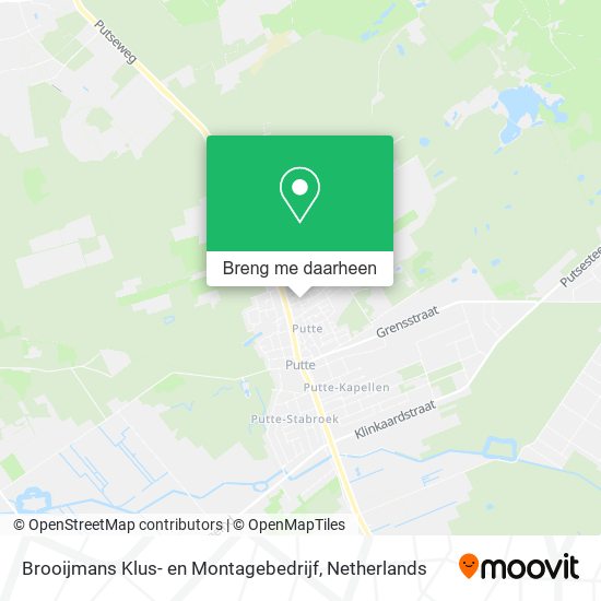 Brooijmans Klus- en Montagebedrijf kaart