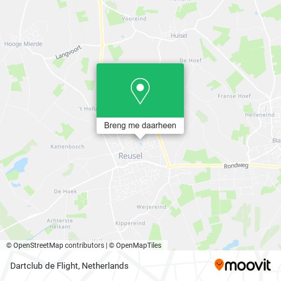 Dartclub de Flight kaart
