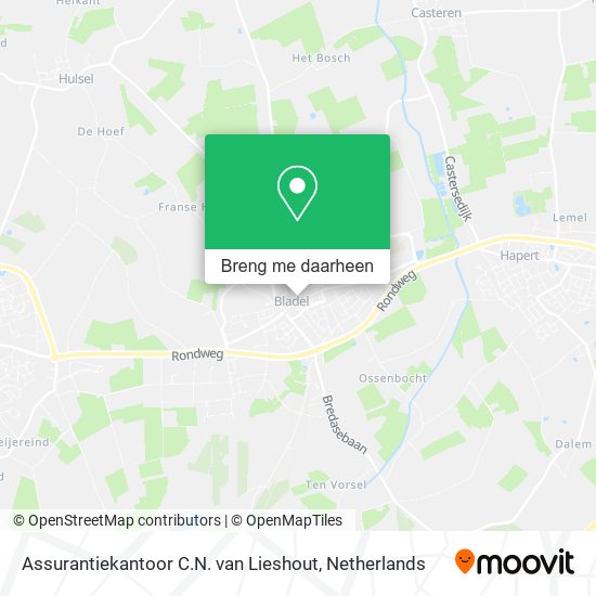 Assurantiekantoor C.N. van Lieshout kaart