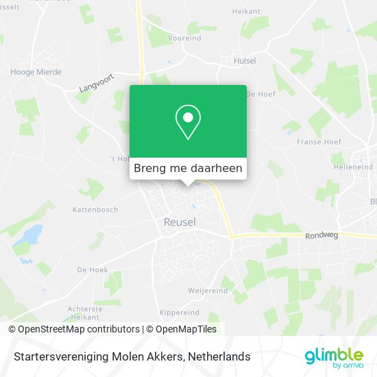 Startersvereniging Molen Akkers kaart