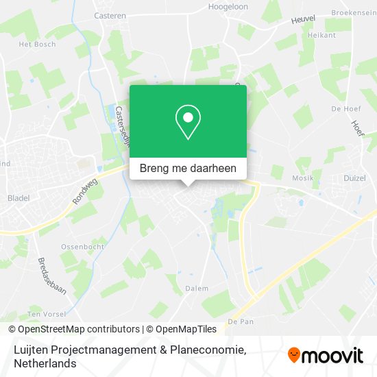 Luijten Projectmanagement & Planeconomie kaart