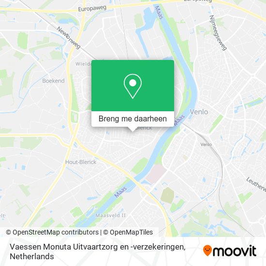 Vaessen Monuta Uitvaartzorg en -verzekeringen kaart