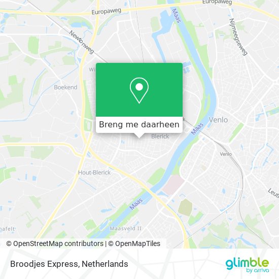 Broodjes Express kaart