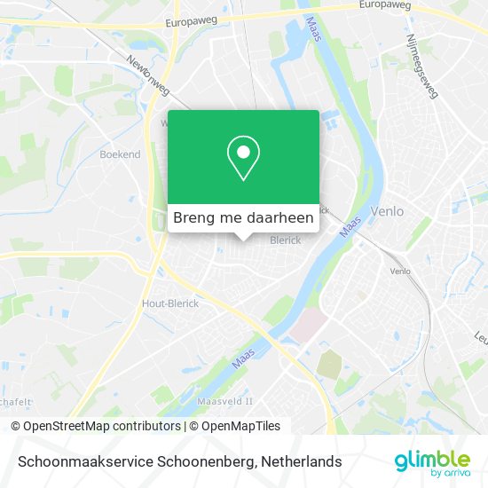Schoonmaakservice Schoonenberg kaart