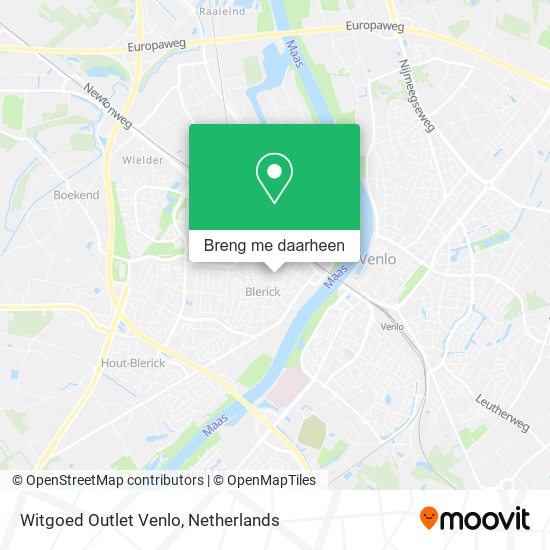 Witgoed Outlet Venlo kaart