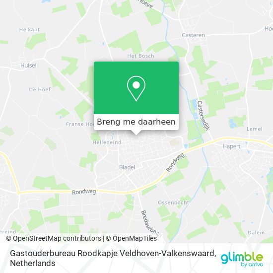 Gastouderbureau Roodkapje Veldhoven-Valkenswaard kaart