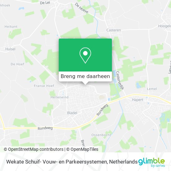 Wekate Schuif- Vouw- en Parkeersystemen kaart