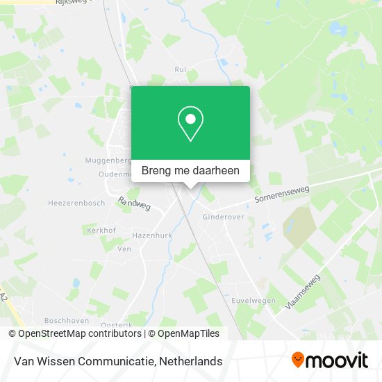 Van Wissen Communicatie kaart