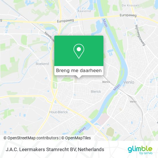 J.A.C. Leermakers Stamrecht BV kaart