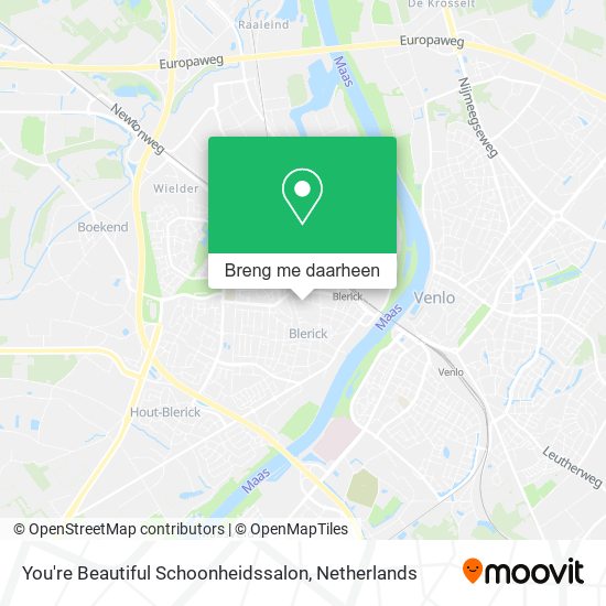 You're Beautiful Schoonheidssalon kaart